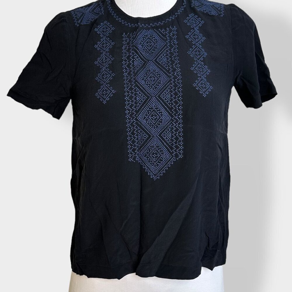 Madewell Embroidered Patterned Top‎